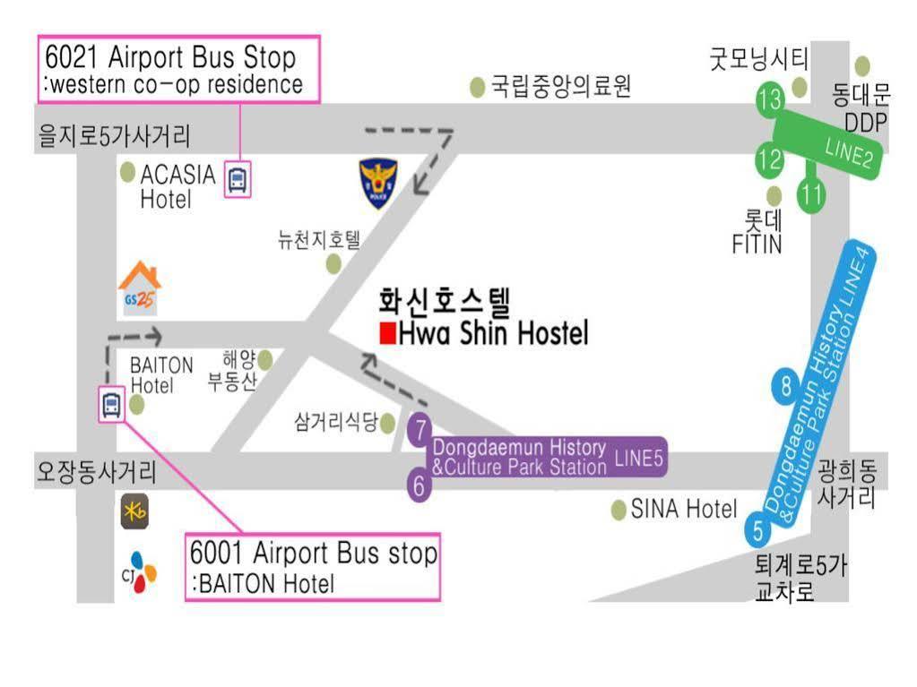 Dongdaemun Hwashin Hostel Seoul Eksteriør bilde